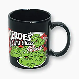 Teenage Mutant Ninja Turtles"Heroes on the Half Shell" 12 oz. Black Coffee Mug