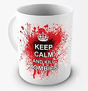 Funny Mug - Keep Calm And Kill Zombies - 11 OZ Coffee Mugs - Funny Inspirational and sarcasm - By