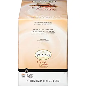 Twinings of London Chai Latte Tea K-Cups for Keurig, 24 Count (Pack of 1)