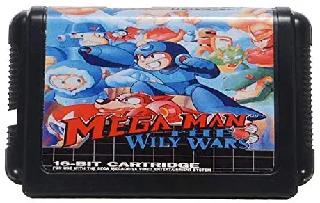 Mega Man The Wily Wars MD Game Card Cartridge for 16 Bit Sega Megadrive System PAL and NTSC - Retro Games Accessories Cartridge For Sega - 1 x Mega Man The Wily Wars Game Cartridge