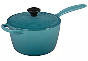 Le Creuset of America Enameled Cast Iron Sauce Pan, 2 1/4-Quart, Caribbean