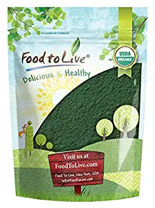 Organic Spirulina Powder, 2 Pounds — Non-GMO, Kosher, Raw Blue-Green Algae, Vegan Superfood, Bulk, Non-Irradiated, Pure Vegan Green Protein, Rich in Vitamins and Minerals, Great for Drinks