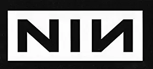 NINE INCH NAL ROCK BAND NIN LOGO STICKERS ROCK BAND SYMBOL 6" DECORATIVE DIE CUT DECAL - BLACK