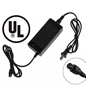 EVAPLUS UL 42V 1.5A AC/DC Charger PowerFast 3-Prong Inline Connector for 36V Pocket Mod, Sports Mod Lithium Battery, Battery Charger for Millet Electric Scooter