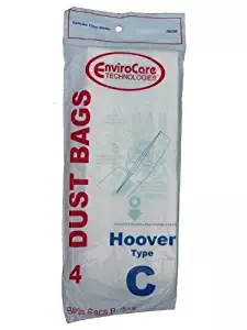 EnviroCare Replacement Vacuum Bags for Hoover Type C Convertible Uprights 12 Pack