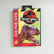 Game Card The Lost World Jurassic Park - USA Cover With Retail Box 16 Bit MD Game Card for Sega Megadrive Genesis Video Game Console