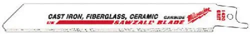 Milwaukee 48-00-1430 9-Inch Tungsten Carbide Sawzall Blades, 3-Pack