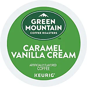 Green Mountain Coffee Roasters Caramel Vanilla Cream, Single Serve Coffee K-Cup Pod, Flavored Coffee, 12 count (Pack of 6)