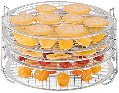 Dehydrator Stand for Ninja Foodi Accessories 6.5 qt 8 qt Stainless Steel Dehydrating Rack for Fruits Vegetable Beef Jerky and Make Dehydrated Treats for Pets