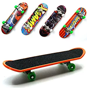 BeautyMood 5 pcs Professional Mini Fingerboards/ Finger Skateboard, Unique matte surface (Random Pattern)