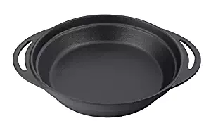 Jim Beam JB0180 9.5” Cast Iron Oval Pan with Handle, 12" Black