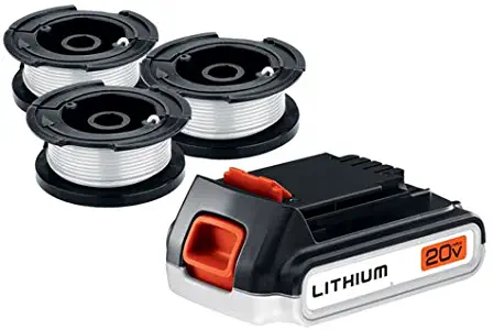 BLACK+DECKER LBXR2020-OPES3 20V Max 2.0 Ah Battery with 3 Afs-100 Spools