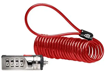 Kensington Portable Combination Cable Lock for Laptops and Other Devices - Red (K64671AM)