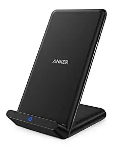 Anker Wireless Charger, PowerPort Wireless 5 Stand, Qi-Certified, Compatible iPhone 11, 11 Pro, 11 Pro Max, XR, XS Max, XS, X, 8, 8 Plus, Samsung Galaxy S10 S9 S8, Note 10 Note 9 (No AC Adapter)