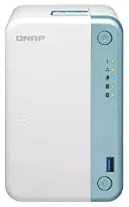 QNAP TS-251D-4G-US 2-Bay Intel Celeron J4005 Dual-core 2.0 GHz Processor (Burst up to 2.7 GHz) with 4GB RAM (1 x 4GB)