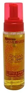 Creme Of Nature Argan Oil Style & Shine Foam Mousse 7 Ounce (207ml) (Pack of 2)