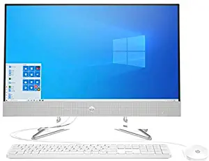 HP Pavilion 27 Touch Desktop 1TB SSD Exreme (AMD Ryzen Processor with Four Cores and Max Boost 3.70GHz, 16 GB RAM, 1 TB SSD, 27-inch FullHD IPS Touchscreen, Win 10 Pro) PC Computer All-in-One