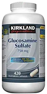 Kirkland Signature Glucosamine Sulfate 750 mg, 420 vegetarian capsules (1)