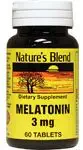 Nature's Blend Melatonin 3 mg 60 Tablets