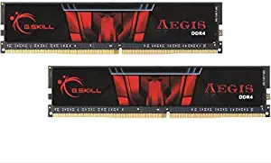 G.SKILL 8GB (2 x 4GB) Aegis DDR4 PC4-19200 2400MHz for Intel X299 / Z270 / Z170 / X99 Platform Desktop Memory Model F4-2400C17D-8GIS