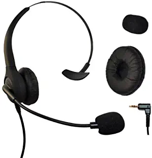 Headset Headphones with Volume + Mute Control for Cisco SPA Series Spa303 Spa504g and Other, Polycom Soundpoint IP 320 330, Grandstream, Cortelco