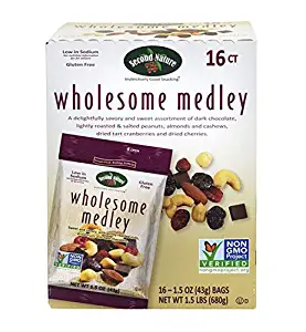 Second Nature Wholesome Medley Nuts Snack Mix 1.5 Oz 16 Counts