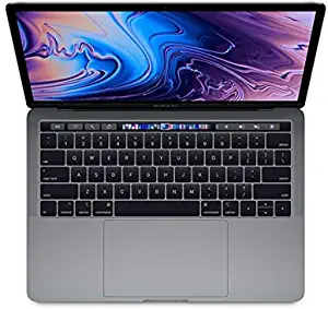 Apple 13.3" MacBook Pro w/ Touch Bar (Mid 2018), 227ppi Retina Display, Intel Core i5-8259U Quad-Core, 256GB PCI-E Solid State Drive, 8GB DDR3, 802.11ac, Bluetooth, macOS 10.13, Space Gray (Renewed)