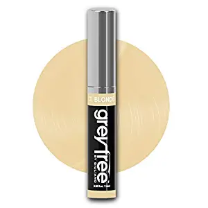 Greyfree root touch up temporary hair color concealer to instantly cover edit and camouflage gray hair beards, eyebrows and more (Light Blonde)