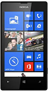 Nokia Lumia 520 GSM Unlock 3G Phone, 4-Inch Touch Screen, 5MP 720P Camera, Windows Phone - Black (International Version)