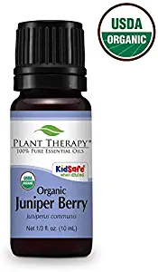 Plant Therapy Juniper Berry Organic Essential Oil 10 mL (1/3 oz)100% Pure, Undiluted, Therapeutic Grade