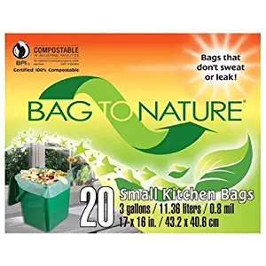 Bag-To-Nature Compostable Bag And Liner, 20 (3 gallon) bags