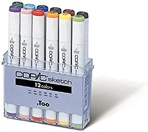 Copic Marker SB12 12-Piece Sketch Basic Set