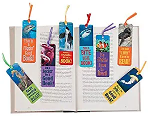 Fun Express 48 Realistic Ocean Animals Kids Bookmarks Under Sea Ocean Classroom Home School