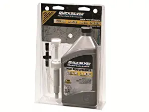MERCURY QUICKSILVER 32oz HIGH PERFORMANCE GEAR LUBE & PUMP KIT: FITS MOST OUTBOARDS STERNDRIVES OUTDRIVES LOWER UNITS
