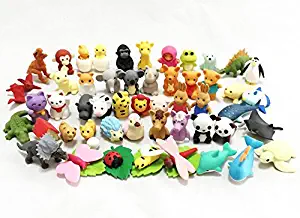 Iwako japanese erasers - Animal Collection set of 50 (There are 50 pieces decided)