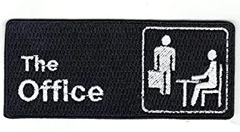 The Office Door Sign Paper Company Logo Embroidered Iron On Patch