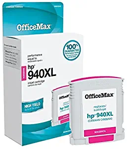 OfficeMax Remanufactured Magenta High Yield Ink Cartridge Replacement for HP 940XL (C4908AN )