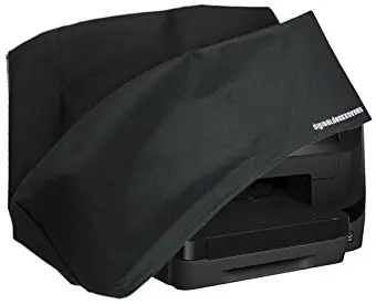 HP Officejet Pro 8710/8715 / 8718/8719 Printer Dust Cover and Protector [Antistatic, Water Resistant, Heavy Duty Fabric, Black] by DigitalDeckCovers