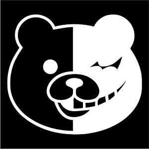 Monobear Dangan Ronpa Vinyl Decal Sticker | Cars Trucks Vans Walls Laptops Cups | White | 5.5 inches | KCD1303