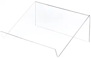 Plymor Clear Acrylic Slightly Elevated Book Display Stand with 1.5