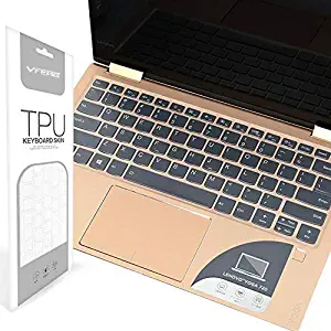 VFENG Premium Keyboard Protector, Ultra Thin Clear TPU Keyboard Cover Compatible with Lenovo 13.3" /12.5” Yoga 720, Yoga 920, Yoga 6 Pro, C930, Yoga 730-13.3/15.6 Inch, Yoga 530 -Clear