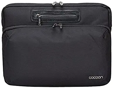 Cocoon MCS2305BK Buena Vista 13" Laptop Sleeve with Built-in Grid-IT! Accessory Organizer (Black)