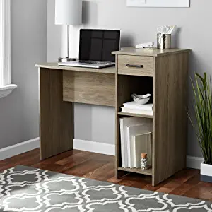 Mainstays Student Desk Home Office Bedroom Furniture Indoor Desk, Rustic Oak