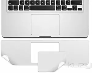 Kuzy - Palmrest & Trackpad Skin Protector Older for MacBook Pro 13.3" w/Retina Display for Models: A1502 & A1425 Sticker Cover Silver