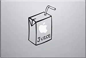 Apple Juice Vinyl Decal Sticker Skin for Apple MacBook Pro Air Mac iPad, Die cut vinyl decal for windows, cars, trucks, tool boxes, laptops, MacBook - virtually any hard, smooth surface