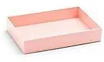 Poppin Medium Accessory Tray, Blush, 9 3/4 X 6 3/4 X 1 3/4