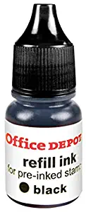 Office Depot Brand Pre-Ink Refill Ink, Black, Pack of 2