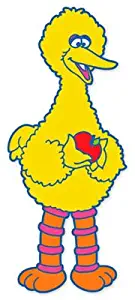 Sesame Street Big Bird Kids Vynil Vynil Car Sticker Decal - Select Size