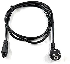 AMKS Power 3-Prong European EU 6 Ft 6 Feet AC Wall Cord for Dell Inspiron Latitude Vostro Lenovo Thinkpad Hp Pavilion Compaq Asus Sony Vaio; Toshiba Acer Aspire Gateway MSI Mickey Mouse Shape Cord