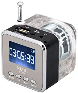 NiZHi TT-028 MP3 Mini Digital Portable Music Player Micro SD USB FM Radio (Black)